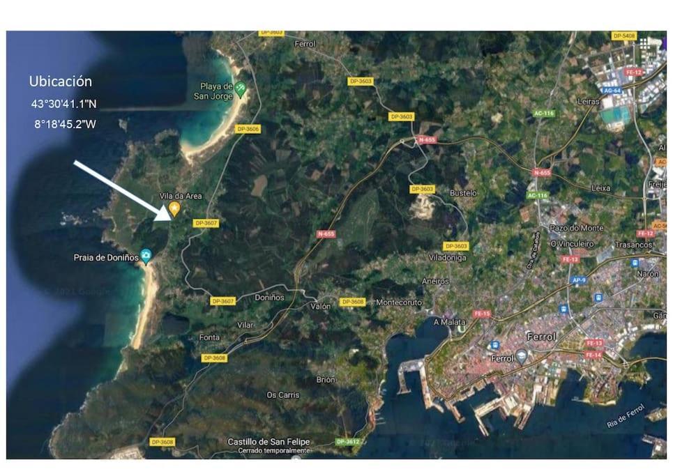 Casa Con Piscina Muy Cerca De Las Playas De San Xurxo Y Doninos 费罗尔 外观 照片